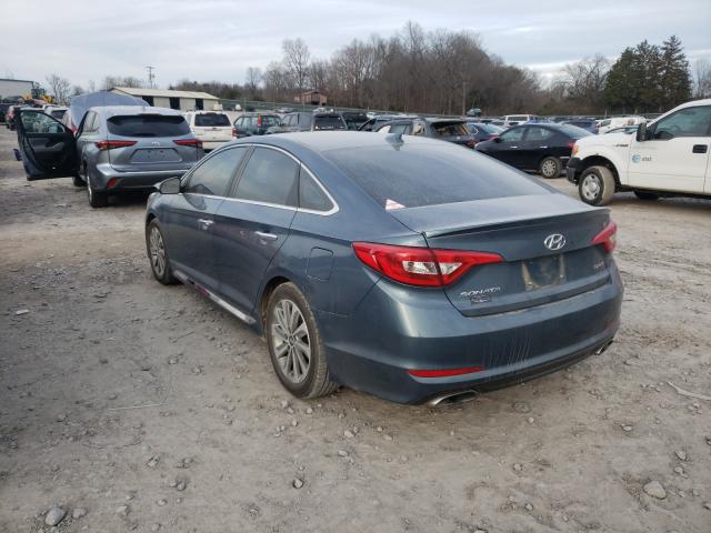 Photo 2 VIN: 5NPE34AF6GH315082 - HYUNDAI SONATA SPO 