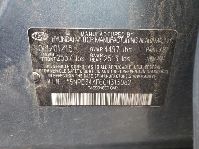 Photo 9 VIN: 5NPE34AF6GH315082 - HYUNDAI SONATA SPO 