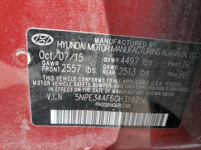 Photo 11 VIN: 5NPE34AF6GH318256 - HYUNDAI SONATA SPO 