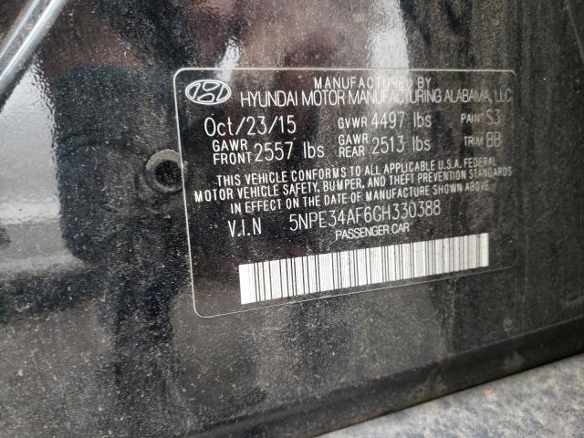 Photo 12 VIN: 5NPE34AF6GH330388 - HYUNDAI SONATA SPO 