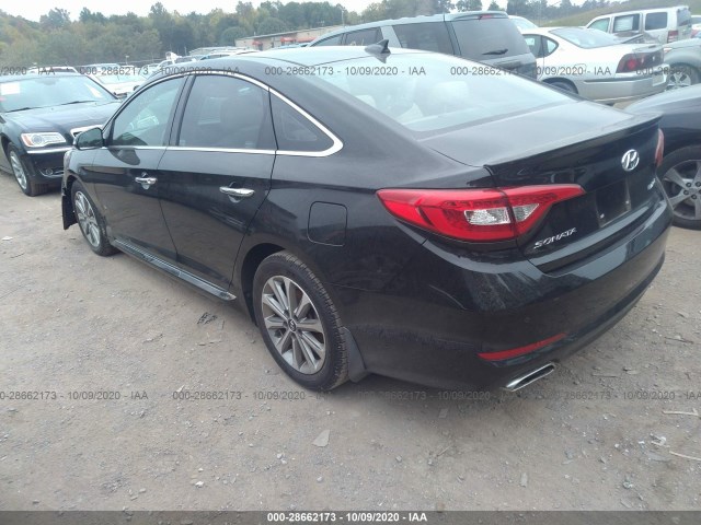 Photo 2 VIN: 5NPE34AF6GH331671 - HYUNDAI SONATA 