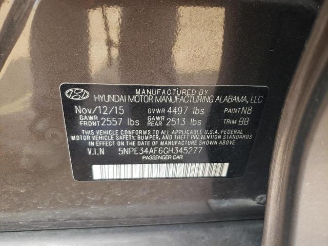 Photo 11 VIN: 5NPE34AF6GH345277 - HYUNDAI SONATA SPO 