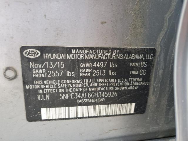 Photo 11 VIN: 5NPE34AF6GH345926 - HYUNDAI SONATA 