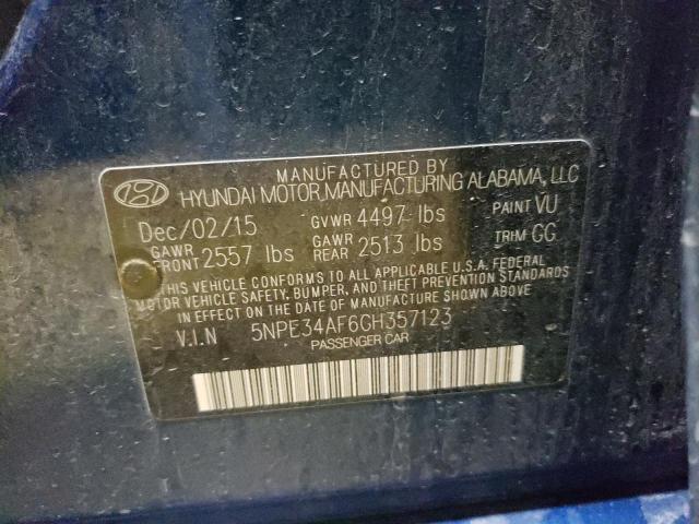 Photo 9 VIN: 5NPE34AF6GH357123 - HYUNDAI SONATA SPO 