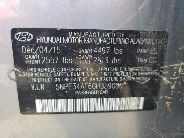 Photo 11 VIN: 5NPE34AF6GH359096 - HYUNDAI SONATA SPO 