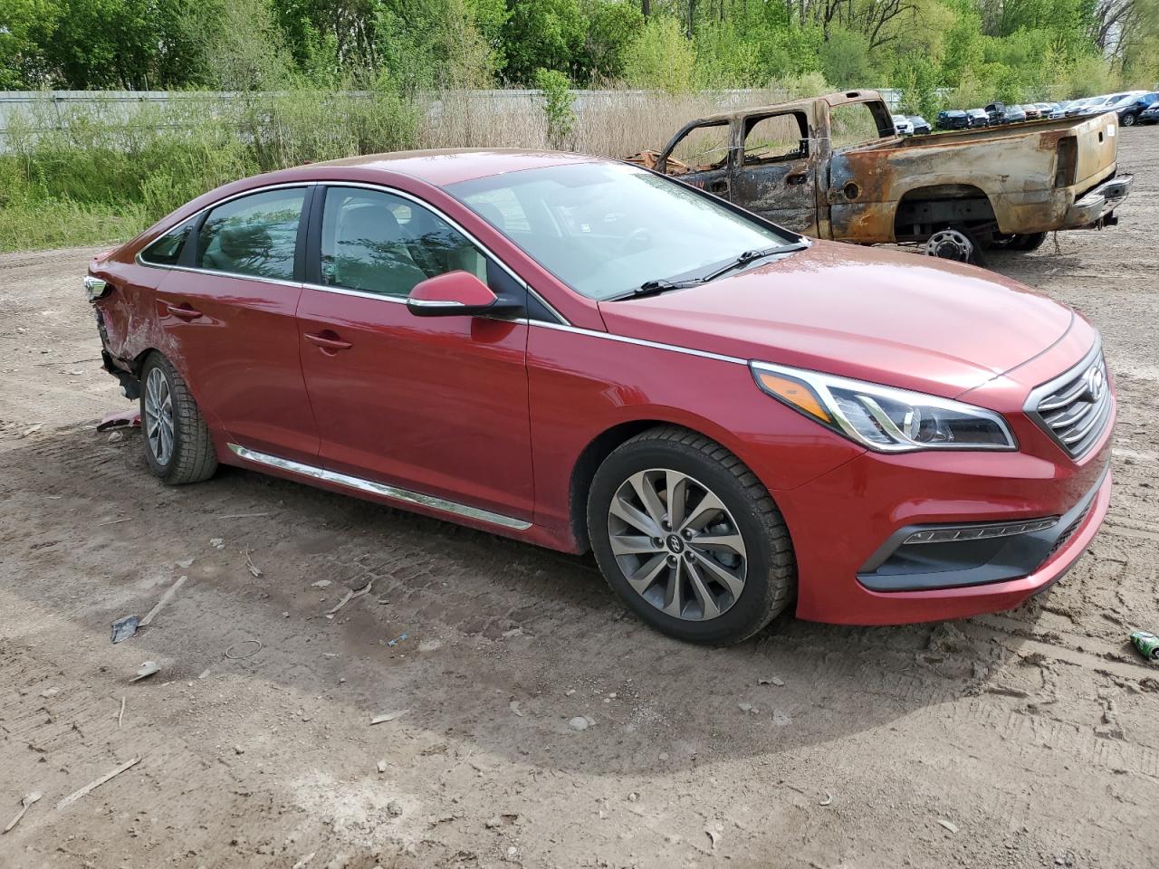 Photo 3 VIN: 5NPE34AF6GH359115 - HYUNDAI SONATA 