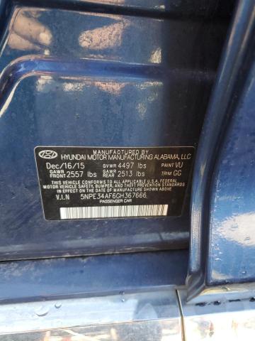 Photo 11 VIN: 5NPE34AF6GH367666 - HYUNDAI SONATA SPO 