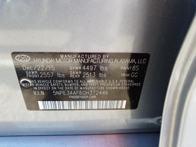 Photo 9 VIN: 5NPE34AF6GH372446 - HYUNDAI SONATA SPO 