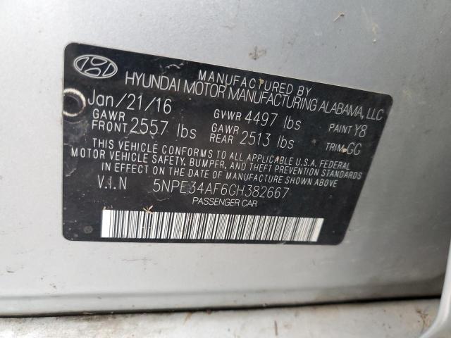 Photo 11 VIN: 5NPE34AF6GH382667 - HYUNDAI SONATA SPO 