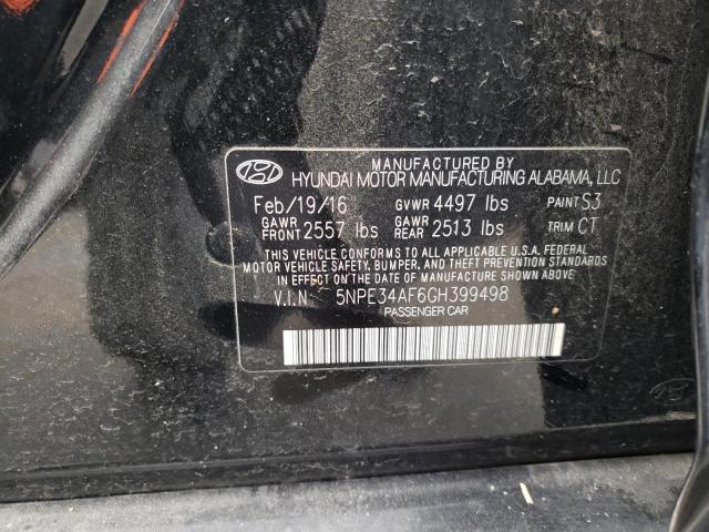 Photo 12 VIN: 5NPE34AF6GH399498 - HYUNDAI SONATA SPO 