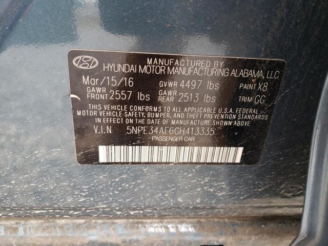 Photo 11 VIN: 5NPE34AF6GH413335 - HYUNDAI SONATA SPO 