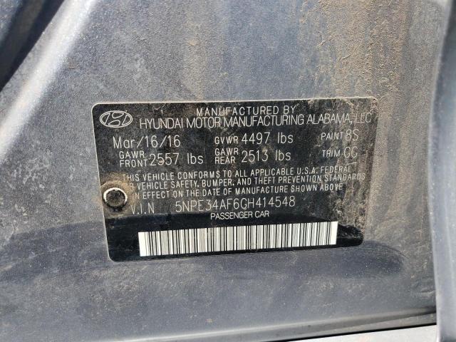 Photo 11 VIN: 5NPE34AF6GH414548 - HYUNDAI SONATA 