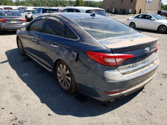 Photo 2 VIN: 5NPE34AF6GH419586 - HYUNDAI SONATA SPO 