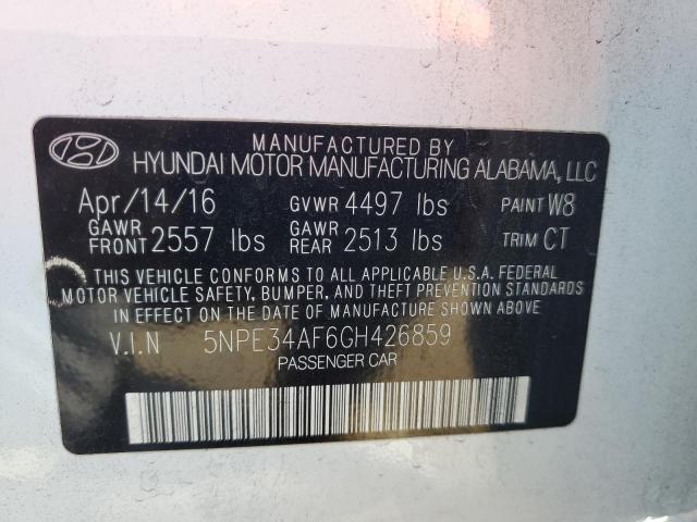 Photo 9 VIN: 5NPE34AF6GH426859 - HYUNDAI SONATA SPO 