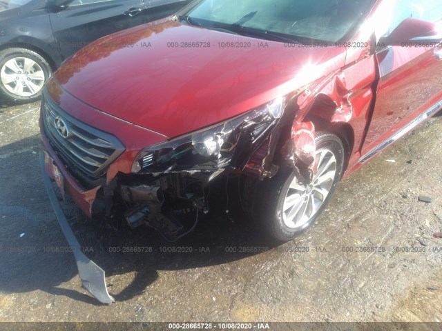 Photo 5 VIN: 5NPE34AF6GH428255 - HYUNDAI SONATA 