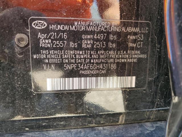 Photo 11 VIN: 5NPE34AF6GH431186 - HYUNDAI SONATA 