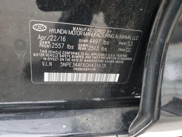 Photo 12 VIN: 5NPE34AF6GH431978 - HYUNDAI SONATA 