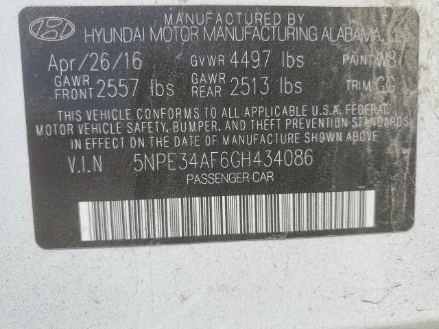 Photo 11 VIN: 5NPE34AF6GH434086 - HYUNDAI SONATA 