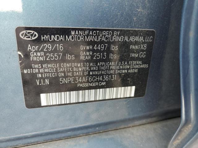 Photo 11 VIN: 5NPE34AF6GH436131 - HYUNDAI SONATA SPO 