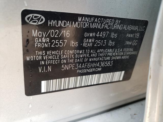 Photo 9 VIN: 5NPE34AF6HH436583 - HYUNDAI SONATA SPO 