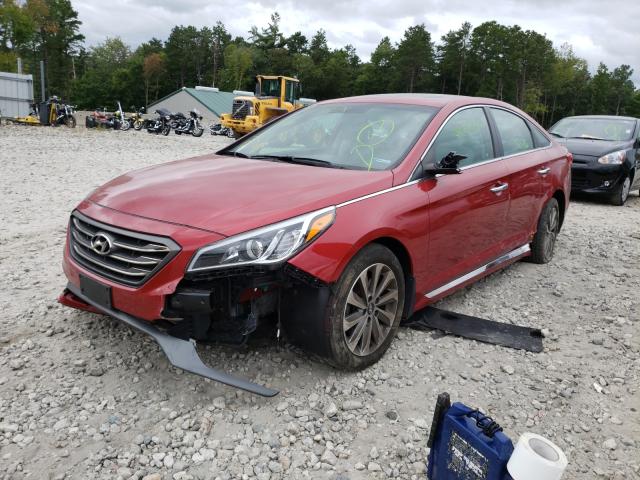 Photo 1 VIN: 5NPE34AF6HH444408 - HYUNDAI SONATA SPO 