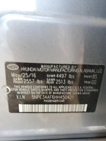 Photo 11 VIN: 5NPE34AF6HH450421 - HYUNDAI SONATA SPO 