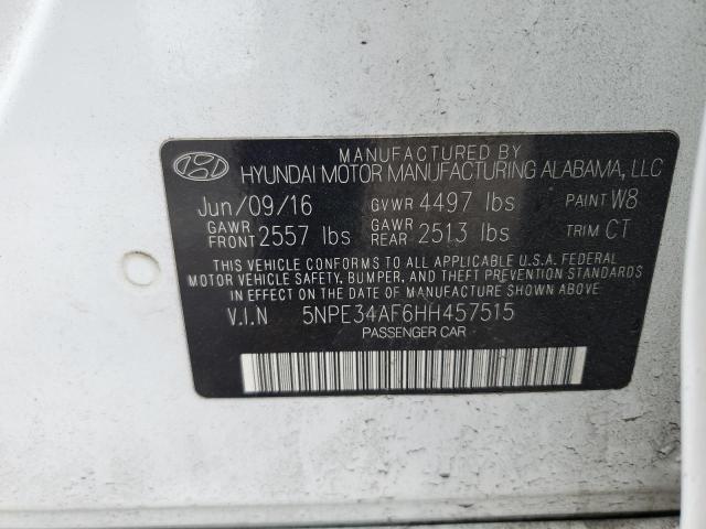 Photo 11 VIN: 5NPE34AF6HH457515 - HYUNDAI SONATA 