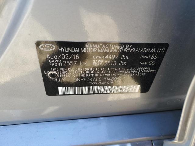 Photo 12 VIN: 5NPE34AF6HH480017 - HYUNDAI SONATA SPO 