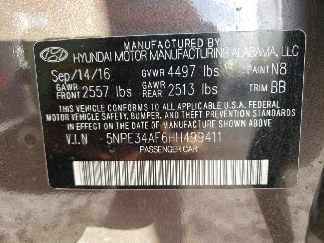 Photo 9 VIN: 5NPE34AF6HH499411 - HYUNDAI SONATA SPO 