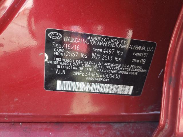 Photo 11 VIN: 5NPE34AF6HH500430 - HYUNDAI SONATA 