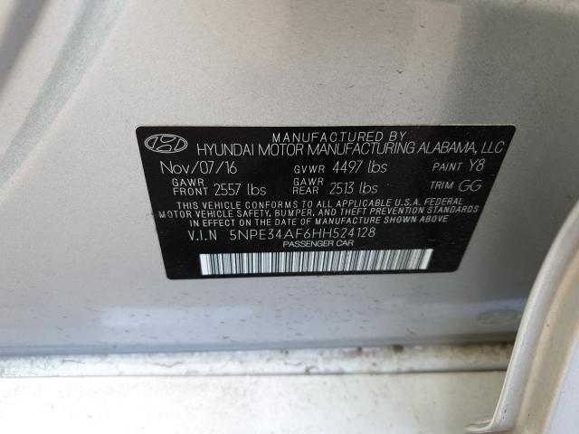 Photo 9 VIN: 5NPE34AF6HH524128 - HYUNDAI SONATA 