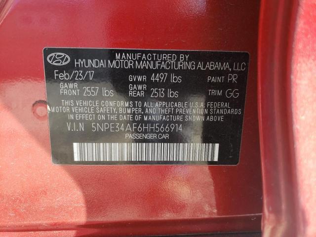 Photo 9 VIN: 5NPE34AF6HH566914 - HYUNDAI SONATA SPO 