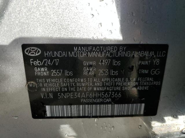 Photo 9 VIN: 5NPE34AF6HH567366 - HYUNDAI SONATA SPO 