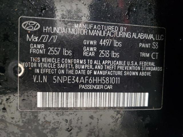 Photo 12 VIN: 5NPE34AF6HH581011 - HYUNDAI SONATA 