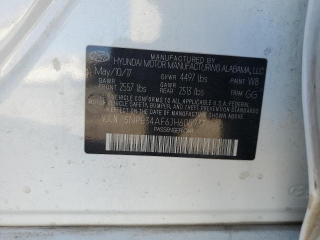 Photo 11 VIN: 5NPE34AF6JH600937 - HYUNDAI SONATA SPO 