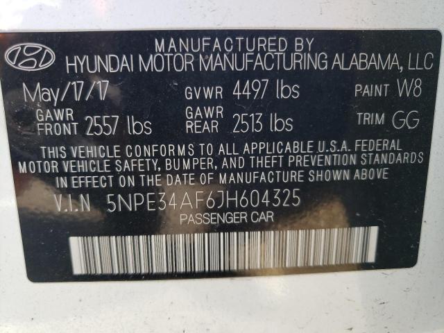 Photo 11 VIN: 5NPE34AF6JH604325 - HYUNDAI SONATA 