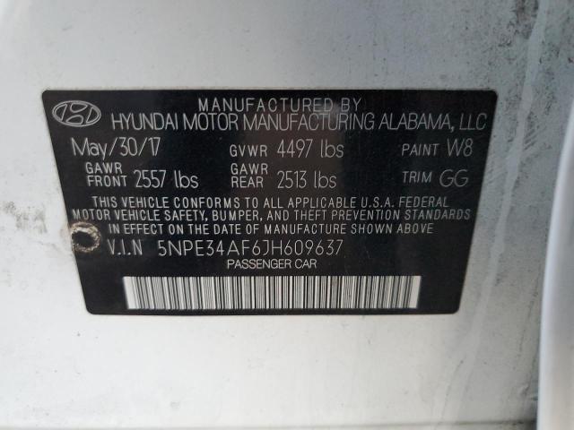 Photo 11 VIN: 5NPE34AF6JH609637 - HYUNDAI SONATA SPO 