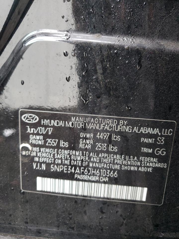 Photo 11 VIN: 5NPE34AF6JH610366 - HYUNDAI SONATA 