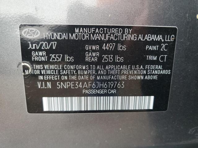 Photo 11 VIN: 5NPE34AF6JH619763 - HYUNDAI SONATA 