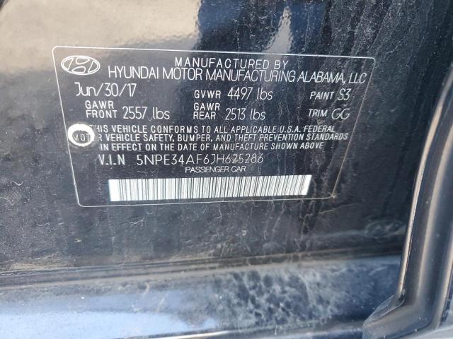 Photo 11 VIN: 5NPE34AF6JH625286 - HYUNDAI SONATA 