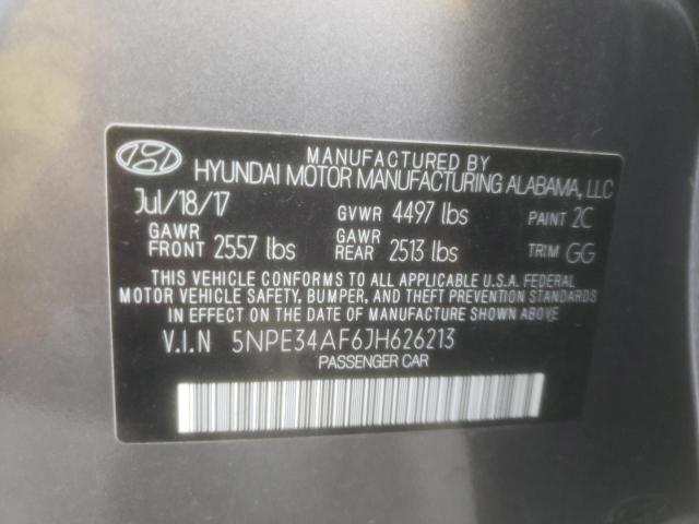 Photo 12 VIN: 5NPE34AF6JH626213 - HYUNDAI SONATA 