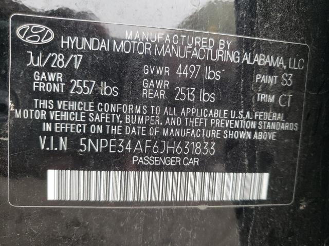 Photo 6 VIN: 5NPE34AF6JH631833 - HYUNDAI SONATA SPO 