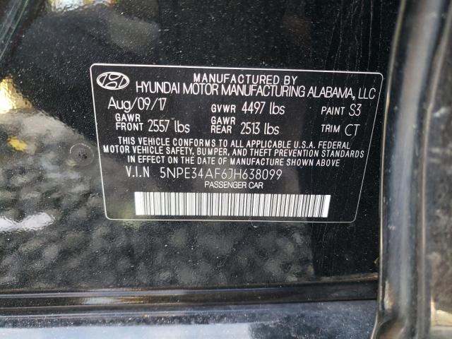 Photo 11 VIN: 5NPE34AF6JH638099 - HYUNDAI SONATA SPO 