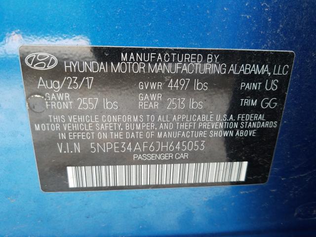 Photo 9 VIN: 5NPE34AF6JH645053 - HYUNDAI SONATA SPO 