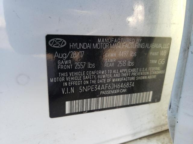 Photo 11 VIN: 5NPE34AF6JH646834 - HYUNDAI SONATA SPO 