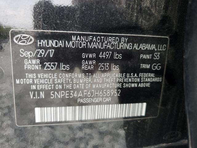 Photo 11 VIN: 5NPE34AF6JH658952 - HYUNDAI SONATA 