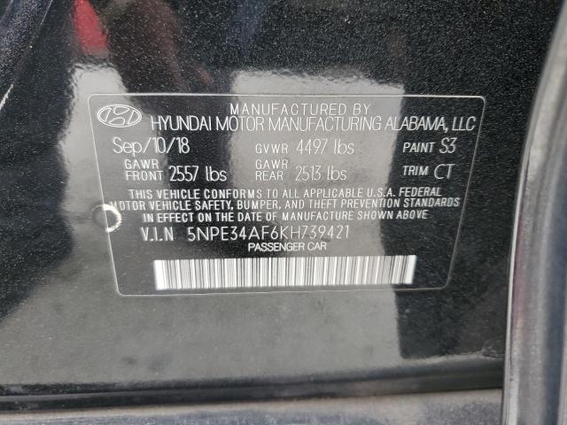 Photo 11 VIN: 5NPE34AF6KH739421 - HYUNDAI SONATA 