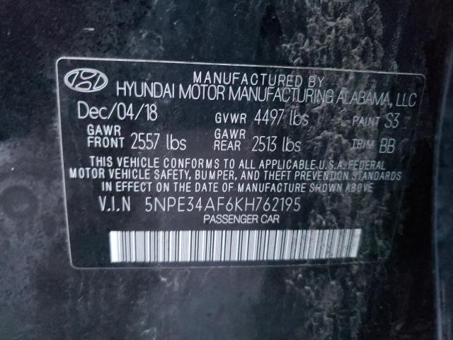 Photo 11 VIN: 5NPE34AF6KH762195 - HYUNDAI SONATA LIM 