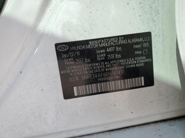 Photo 12 VIN: 5NPE34AF6KH767431 - HYUNDAI SONATA LIM 