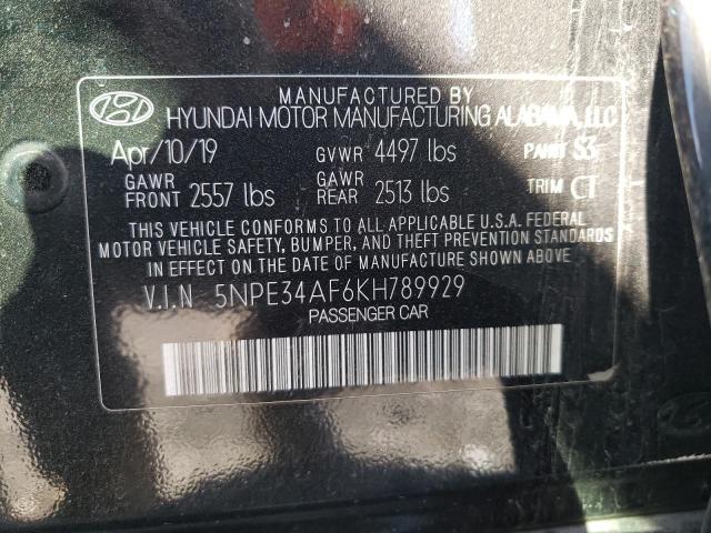 Photo 9 VIN: 5NPE34AF6KH789929 - HYUNDAI SONATA LIM 